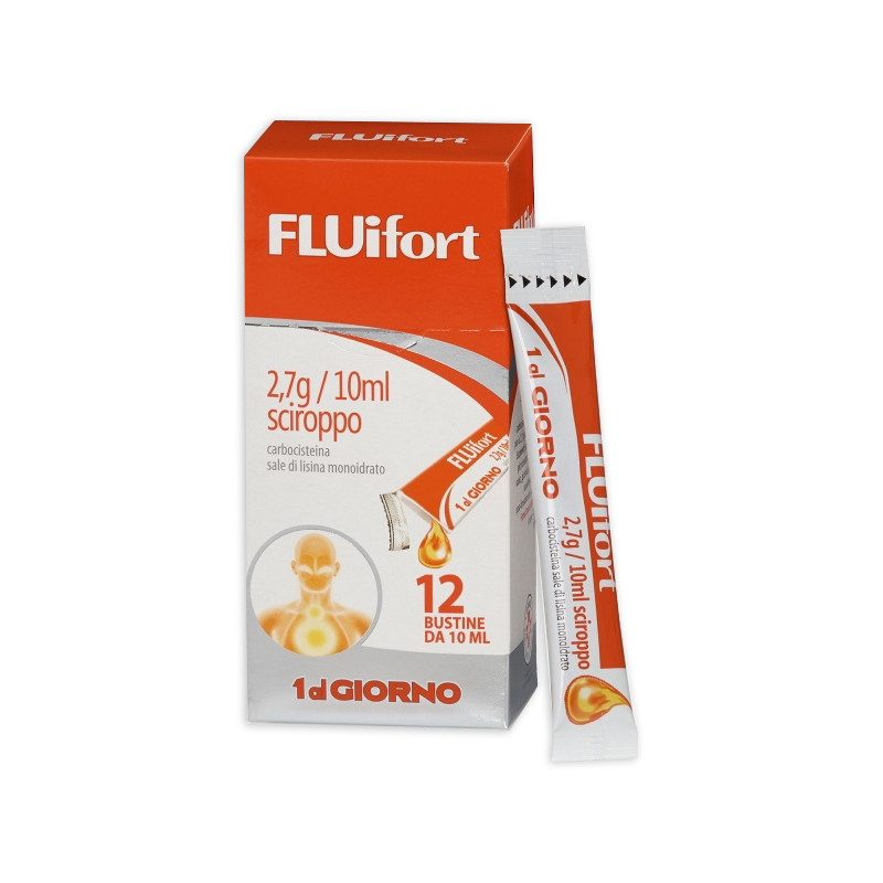 Fluifort 2,7g/10ml Sciroppo In 12 Bustine Fluifort 2,7g/10ml Sciroppo In 12 Bustine