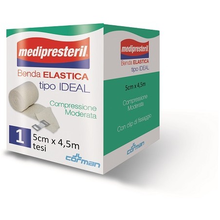 Benda Elastica Medipresteril Ideal Compressione Moderata M4,5x5cm Tesi Benda Elastica Medipresteril Ideal Compressione Moderata M4,5x5cm Tesi