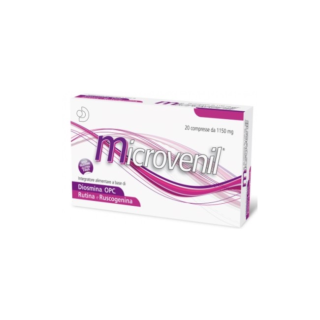 Microvenil Integratore Alimentare 20 Compresse 1150mg Microvenil Integratore Alimentare 20 Compresse 1150mg