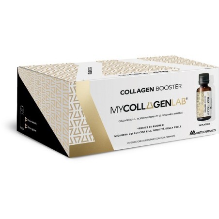 Confezione da 14 flaconi di Montefarmaco Mycollagenlab Collagen Booster Integratore Per La Bellezza Della Pelle. Confezione da 14 flaconi di Montefarmaco Mycollagenlab Collagen Booster Integratore Per La Bellezza Della Pelle.