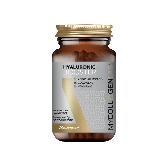 Confezione da 30 compresse di Montefarmaco Mycollagenlab Hyaluronic Booster Integratore Di Acido Ialuronico. Confezione da 30 compresse di Montefarmaco Mycollagenlab Hyaluronic Booster Integratore Di Acido Ialuronico.