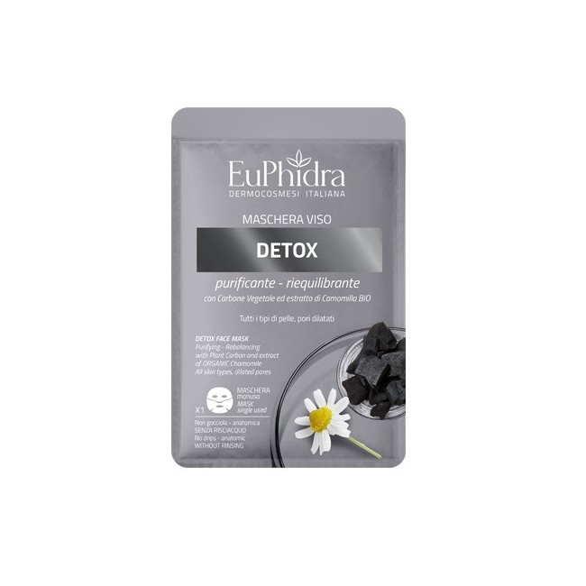 EUPHIDRA MASCHERA VISO DETOX 1 PEZZO EUPHIDRA MASCHERA VISO DETOX 1 PEZZO