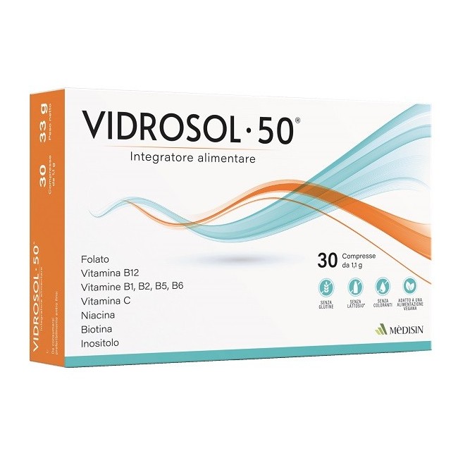 VIDROSOL 50 30 COMPRESSE VIDROSOL 50 30 COMPRESSE