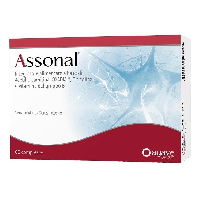 Confezione risparmio da 60 compresse di Assonal integratore per il benessere del sistema nervoso Confezione risparmio da 60 compresse di Assonal integratore per il benessere del sistema nervoso