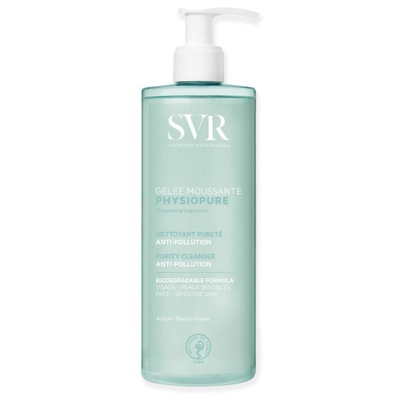 Flacone da 400 Ml di Svr Physiopure Gelee Moussante mousse detergente anti-impurità.