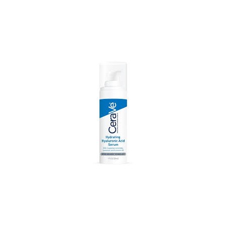 Flacone da 30 ml di Cerave Siero Antiage Idratante Con Acido Ialuronico.