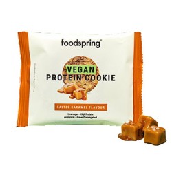 Confezione da 1 biscotto proteico vegano da 50 grammi gusto caramello salato