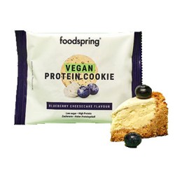 Confezione da 1 biscotto proteico vegano da 50 grammi gusto cheesecake al mirtillo