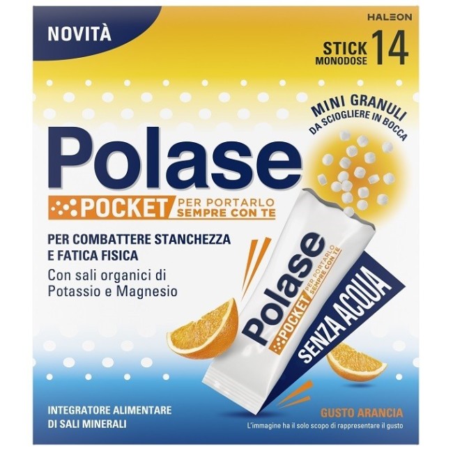 Confezione da 14 bustine orosolubili di Polase Pocket integratore di sali minerali Confezione da 14 bustine orosolubili di Polase Pocket integratore di sali minerali