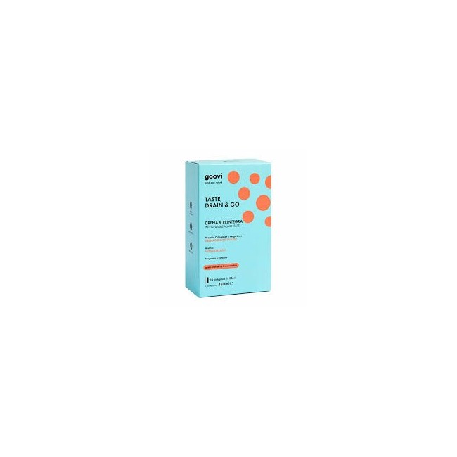 Goovi Taste Drain & Go Drenante gusto cranberry e mandarino 24 stick da 20ml Goovi Taste Drain & Go Drenante gusto cranberry e mandarino 24 stick da 20ml