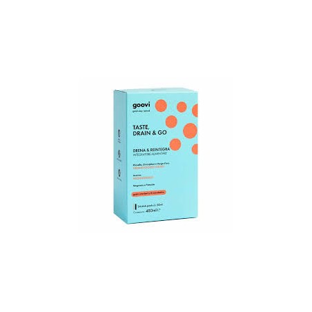 Goovi Taste Drain & Go Drenante gusto cranberry e mandarino 24 stick da 20ml