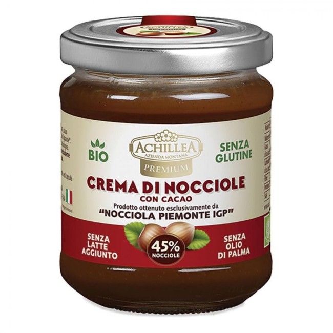 ACHILLEA CREMA DI NOCCIOLE CON CACAO 180 G ACHILLEA CREMA DI NOCCIOLE CON CACAO 180 G