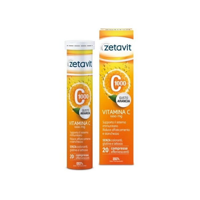 ZETAVIT C1000 20 COMPRESSE EFFERVESCENTI ZETAVIT C1000 20 COMPRESSE EFFERVESCENTI