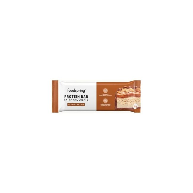 1 barretta proteica da 45 grammi Foodspring extra cioccolato gusto Arachide croccante 1 barretta proteica da 45 grammi Foodspring extra cioccolato gusto Arachide croccante