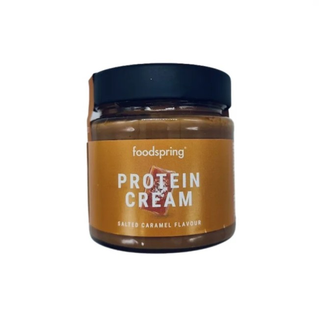 Barattolo da 200 g di crema proteica spalmabile Foodspring al caramello salato Barattolo da 200 g di crema proteica spalmabile Foodspring al caramello salato