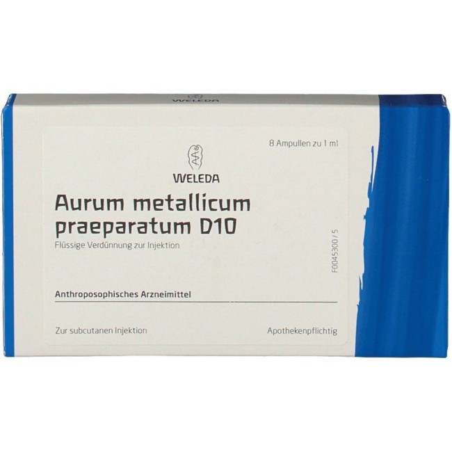 WELEDA AURUM METALLICUM PRAEPARATUM D10 8 FIALE DA 1 ML L'UNA WELEDA AURUM METALLICUM PRAEPARATUM D10 8 FIALE DA 1 ML L'UNA