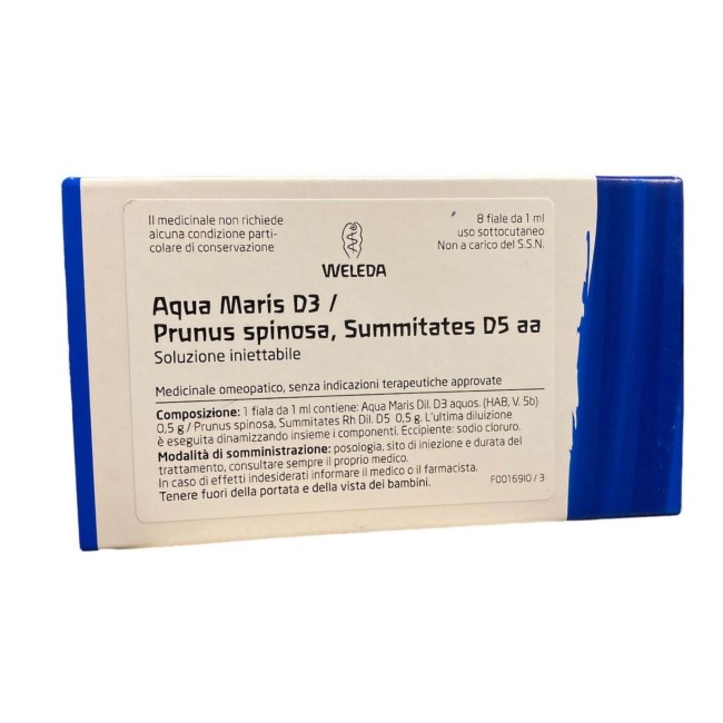 WELEDA AQUA MARIS D3 PRUNUS D5 8 FIALE DA 1 ML WELEDA AQUA MARIS D3 PRUNUS D5 8 FIALE DA 1 ML