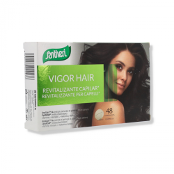 Confezione da 48 compresse di Vigor Hair Integratore Per Capelli Forti e Sani.