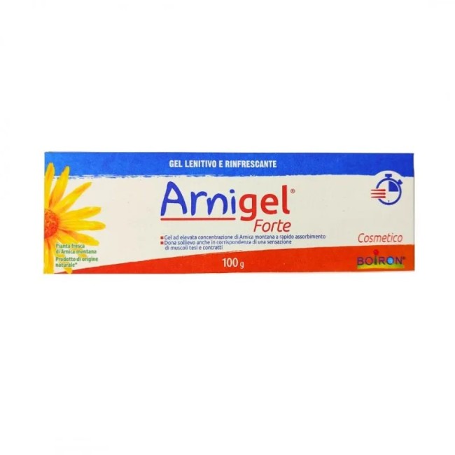 Confezione promo da 100g di Boiron Arnigel Forte 15% gel Antinfiammatorio a base di arnica Confezione promo da 100g di Boiron Arnigel Forte 15% gel Antinfiammatorio a base di arnica