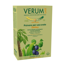 Confezione da 20 buste di Verum Delilax Integratore Lassativo Delicato Per Stitichezza.