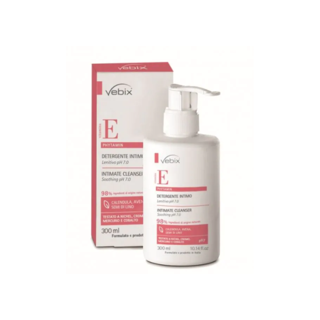 VEBIX PHYTAMIN E DETERGENTE INTIMO LENITIVO PH 7,0 300 ML VEBIX PHYTAMIN E DETERGENTE INTIMO LENITIVO PH 7,0 300 ML