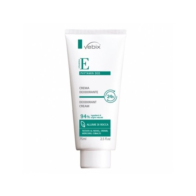 Vebix Phytamin E Deo Performance Crema Deo 24h-75ml Allume Di Rocca Vebix Phytamin E Deo Performance Crema Deo 24h-75ml Allume Di Rocca