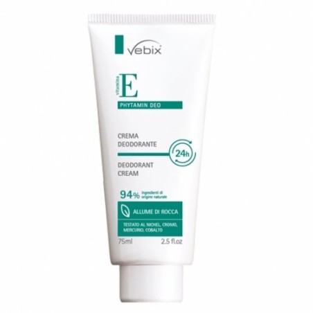 Vebix Phytamin E Deo Performance Crema Deo 24h-75ml Allume Di Rocca Vebix Phytamin E Deo Performance Crema Deo 24h-75ml Allume Di Rocca