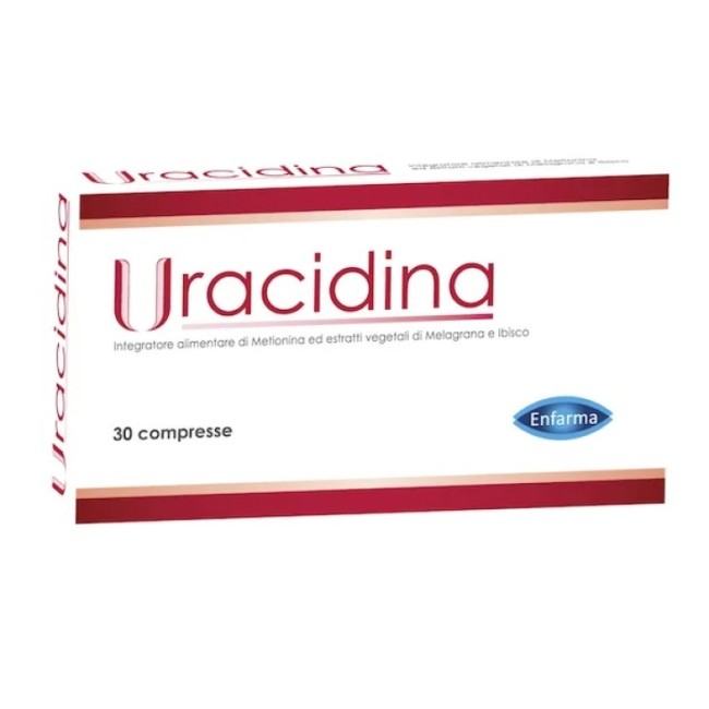 Confezione da 30 compresse di Uracidina integratore per il benessere delle vie urinarie Confezione da 30 compresse di Uracidina integratore per il benessere delle vie urinarie