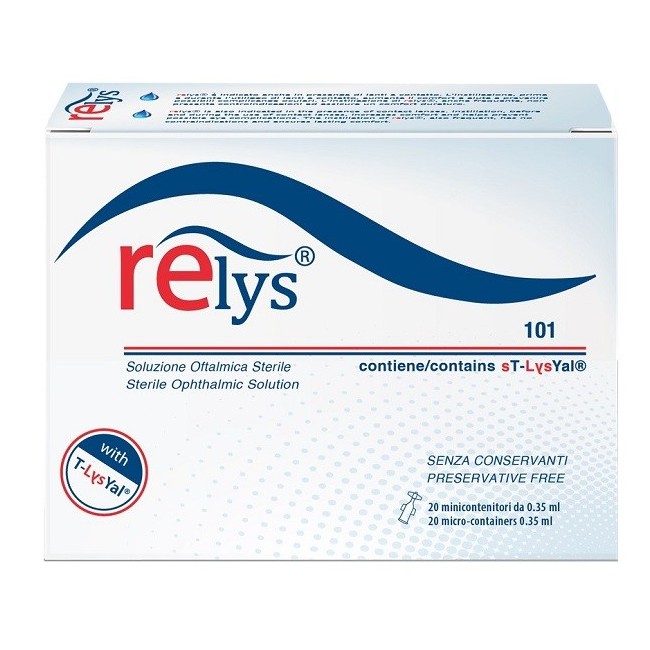 Sildeha Pharma Relys Monodose Soluzione Oftalmica 20 Minicontenitori Da 0,35 Ml Senza Conservanti