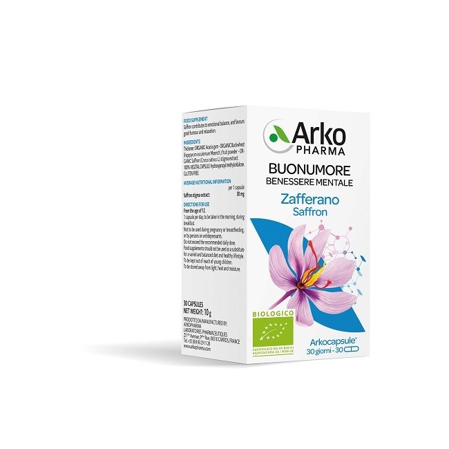 Arkopharma Arko Capsule Zafferano Bio 30 Capsule