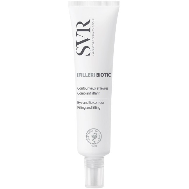 Tubetto da 15 ml di Svr Filler Biotic contorno occhi e labbra antirughe. Tubetto da 15 ml di Svr Filler Biotic contorno occhi e labbra antirughe.