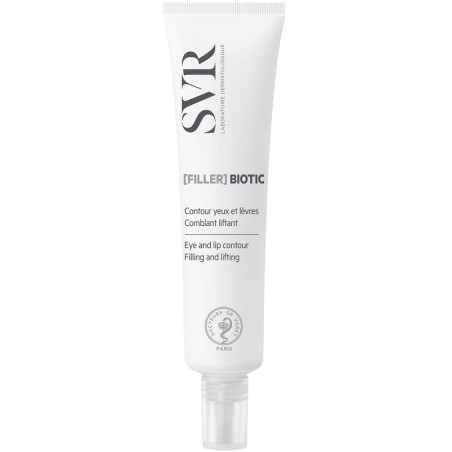 Tubetto da 15 ml di Svr Filler Biotic contorno occhi e labbra antirughe.