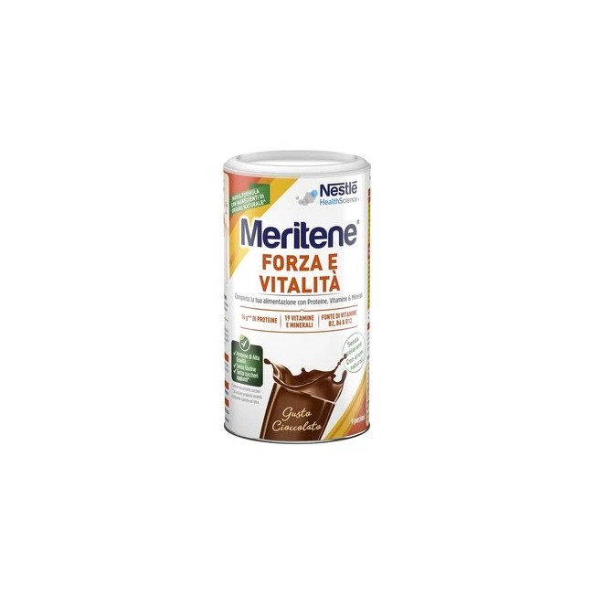 Confezione da 270 Grammi di Meritene Protein Gusto cioccolato. Confezione da 270 Grammi di Meritene Protein Gusto cioccolato.