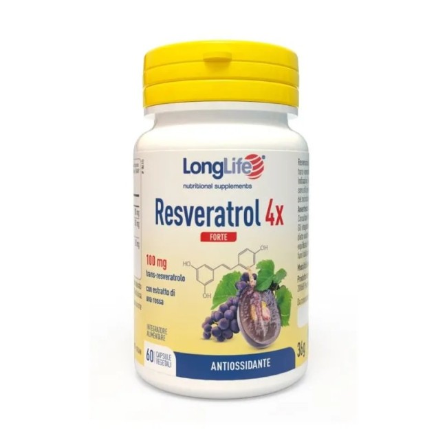 LONGLIFE RESVERATROL 4X FORTE 60 CAPSULE LONGLIFE RESVERATROL 4X FORTE 60 CAPSULE