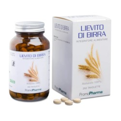 Flacone da 250 compresse di Promopharma Lievito Di Birra, integratore per la bellezza di pelle, capelli e unghie.