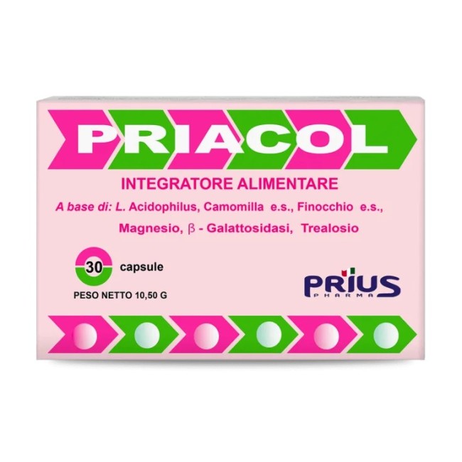 PRIACOL 30 CAPSULE DUE BLISTER DA 15 CAPSULE PRIACOL 30 CAPSULE DUE BLISTER DA 15 CAPSULE