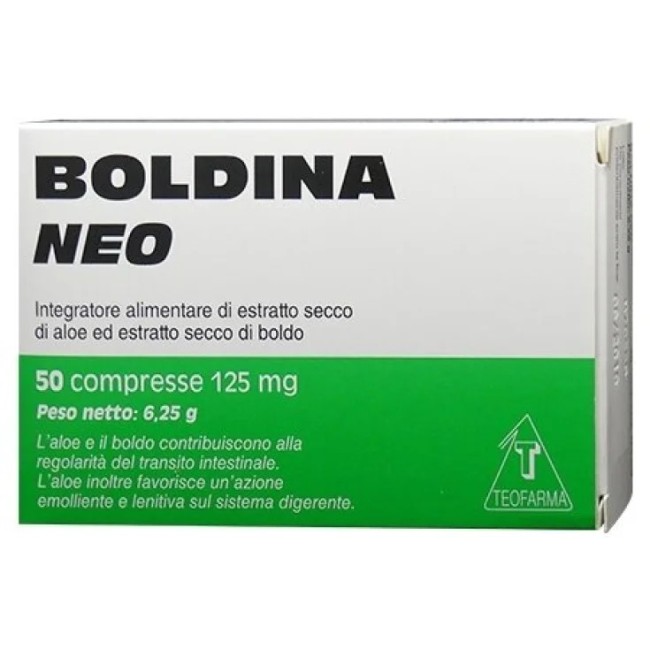 BOLDINA NEO 50 COMPRESSE 125 MG BOLDINA NEO 50 COMPRESSE 125 MG