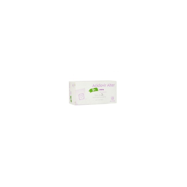 ACICLOVIR ALTER*CREMA 3G 5% ACICLOVIR ALTER*CREMA 3G 5%