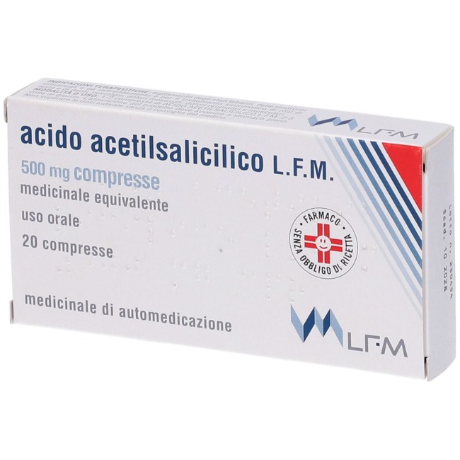 ACIDO ACETILSALIC LFM*20CPR500 ACIDO ACETILSALIC LFM*20CPR500