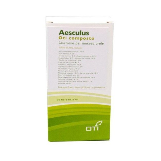 AESCULUS OTI COMPOSTO 20 FIALE FISIOLOGICHE 2ML AESCULUS OTI COMPOSTO 20 FIALE FISIOLOGICHE 2ML