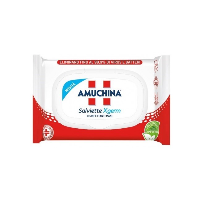 AMUCHINA XGERM SALVIETTINE MANI 20 PEZZI AMUCHINA XGERM SALVIETTINE MANI 20 PEZZI