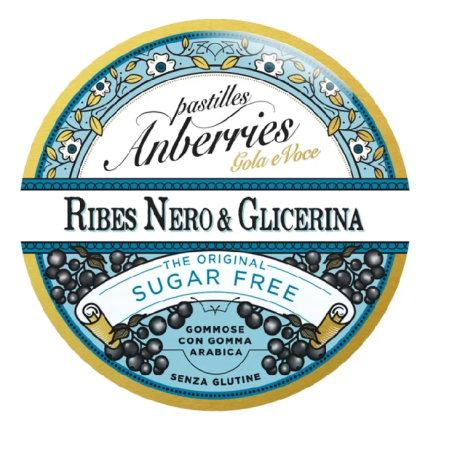 Anberries Classiche Ribes Nero&glicerina Senza Zucchero 50 G