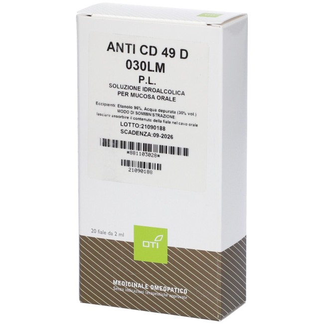 ANTI CD 49 D 030LM POTENZIATA LIQUIDA 20 FIALE IDROALCOLICHE 2ML ANTI CD 49 D 030LM POTENZIATA LIQUIDA 20 FIALE IDROALCOLICHE 2ML
