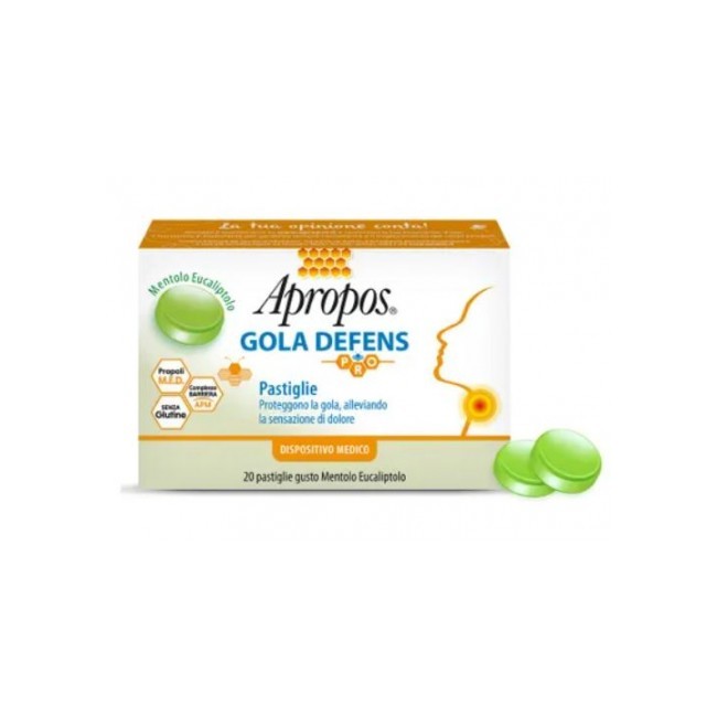 APROPOS GOLA DEFENS PRO 20 PASTIGLIE MENTOLO EUCALIPTO APROPOS GOLA DEFENS PRO 20 PASTIGLIE MENTOLO EUCALIPTO