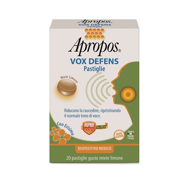 APROPOS VOX DEFENS PRO MIELE LIMONE 20 PASTIGLIE APROPOS VOX DEFENS PRO MIELE LIMONE 20 PASTIGLIE