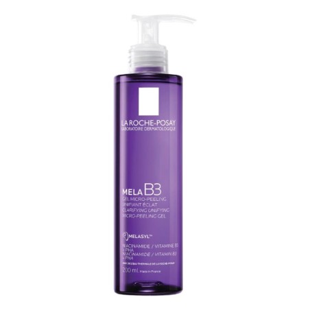 Flacone da 200 ml di La Roche Posay Mela B3 Gel Detergente Viso Anti-Macchia.