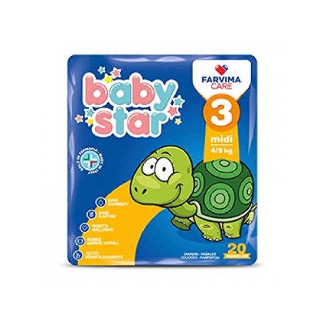 Pannolino Babystar Megascorta Taglia 4 54 Pezzi Pannolino Babystar Megascorta Taglia 4 54 Pezzi