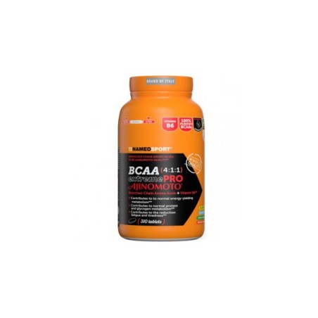 Confezione da 310 compresse di Named Sport BCAA 4:1:1 ExtremePro, integratore con aminoacidi ramificati per sportivi e atleti. Confezione da 310 compresse di Named Sport BCAA 4:1:1 ExtremePro, integratore con aminoacidi ramificati per sportivi e atleti.