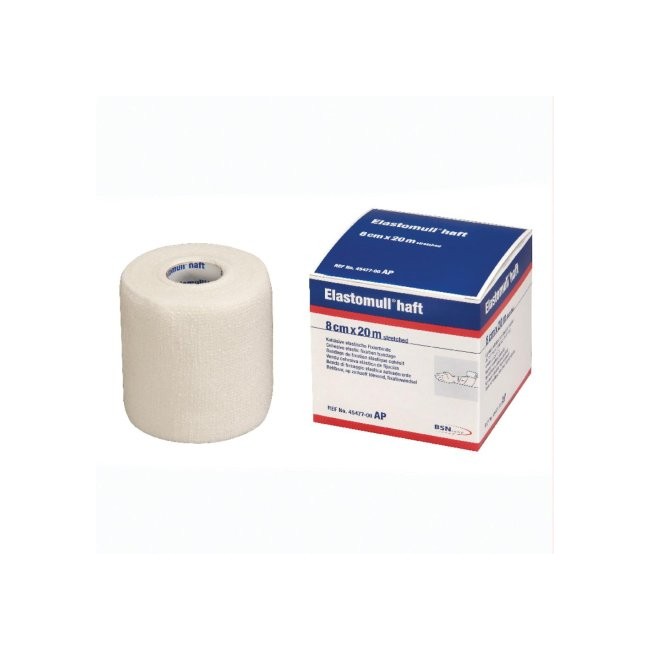 BENDA ELASTICA AUTOADESIVA ELASTOMULL HAFT COMPRESSIONE FORTE CM8X20M BENDA ELASTICA AUTOADESIVA ELASTOMULL HAFT COMPRESSIONE FORTE CM8X20M