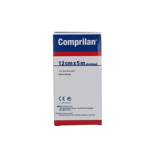 BENDA ELASTICA COMPRESSIVA COMPRILAN ESTENSIBILITA' BASSA STERILE COLOR PELLE 12X500CM BENDA ELASTICA COMPRESSIVA COMPRILAN ESTENSIBILITA' BASSA STERILE COLOR PELLE 12X500CM